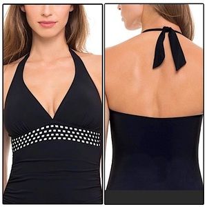 Profile by Gottex V-Neck Halter Tankini Swimsuit Top